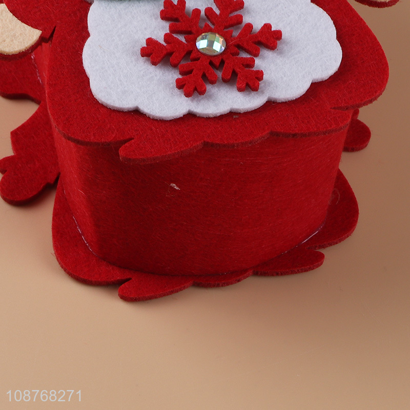 Factory direct sale felt cloth christmas basket