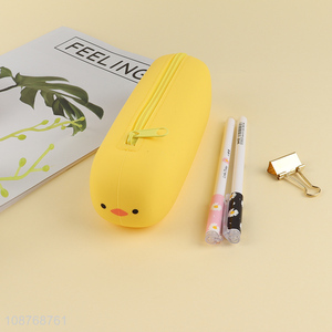 High quality waterproof silicone pencil case pencil pouch