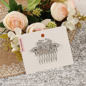 Wholesale crystal side hair comb slide hair clips