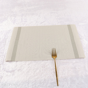 Factory supply washable woven plastic <em>placemat</em>