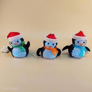 China factory 3pcs christmas decoration penguin set