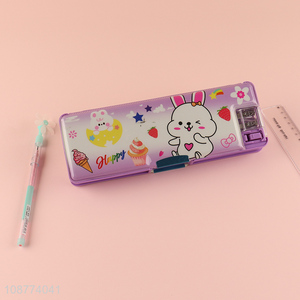 Good quality cartoon metal pencil case pencil box