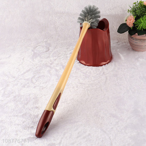 Good quality plastic toilet cleaning brush with holder