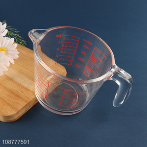 Factory supply 500ml glass measuring cup for kitchen