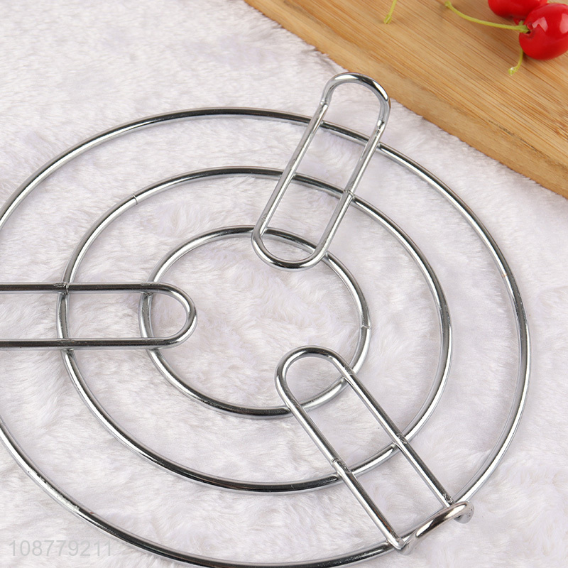 Factory price round steam rack steamer rack trivet