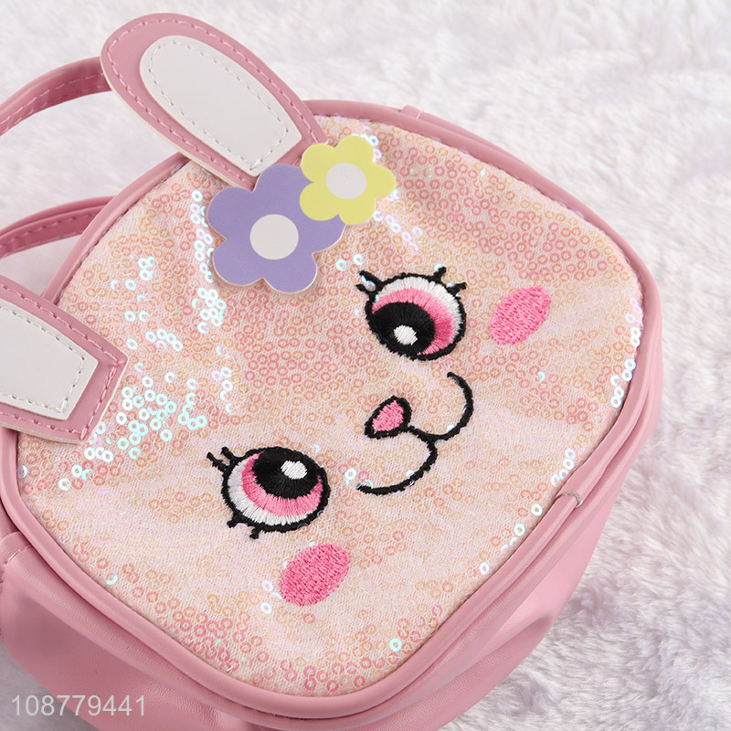 Wholesale cartoon sequin crossbody bag for kids girls