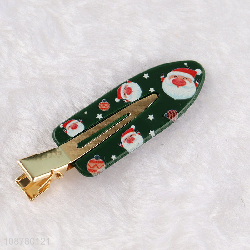 High quality cute Christmas no crease hair clips