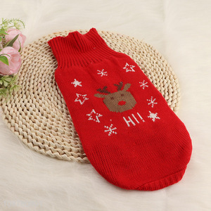 Good quality red pets clothing pets sweater