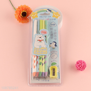 China wholesale students stationery HB pencils set