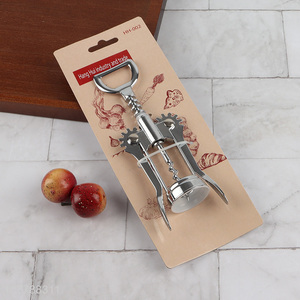 Good quality zinc wine bottle opener wing corkscrews