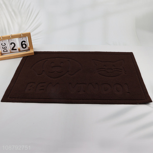 Factory price non-slip embossed bath mat bathroom rugs