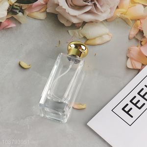 Yiwu market clear unbreakable glass perfume bottle