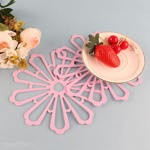 New product 2pcs flower shape trivet mats pot holders