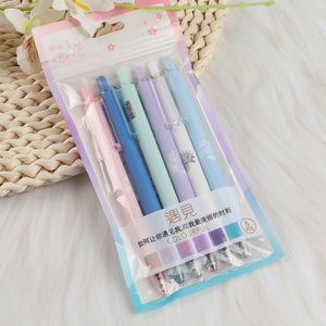 Popular products 6pcs students stationery ballpoint set