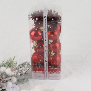 Good selling red christmas ball for xmas tree decoration