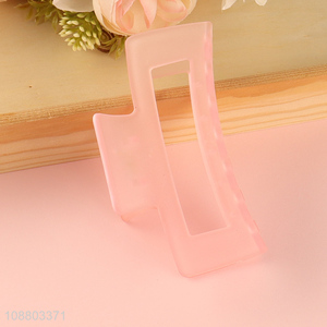 Factory price large rectangular plastic hair claw clip