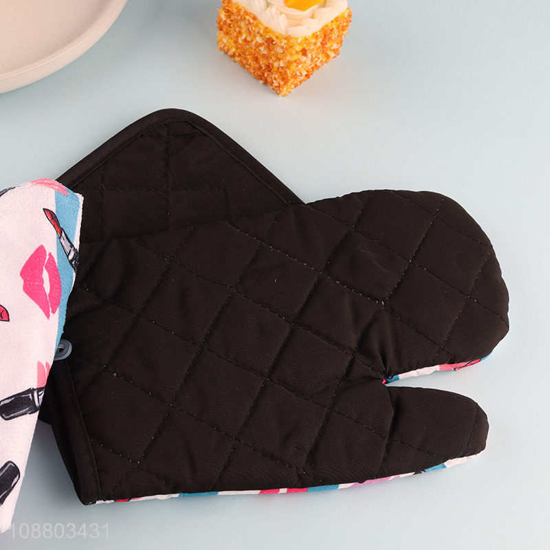 New product 3pcs oven mitt pot holder and dish towel set