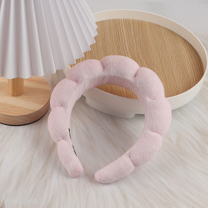 Top quality pink girls makeup washing face headband