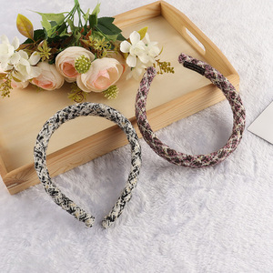 Good quality fabric headband padded hair hoop for women