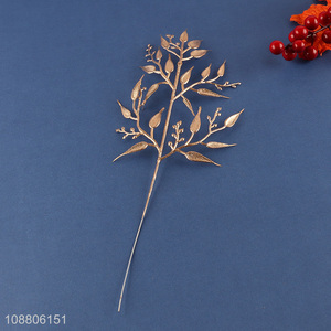 New product gold faux plant leaves for home office decoration