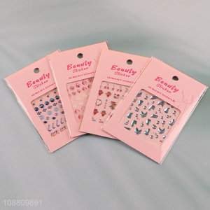 Hot selling 6d nail art sticker for nail decoration