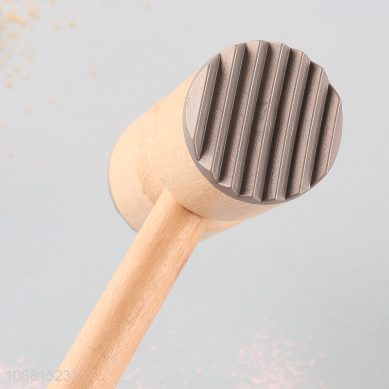 High quality natural bamboo meat tenderizer meat hammer