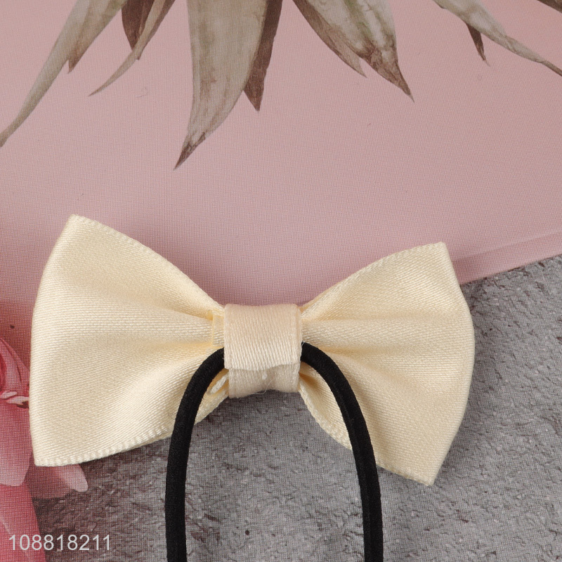 Hot selling 2pcs bowknot ponytail holders hair ties