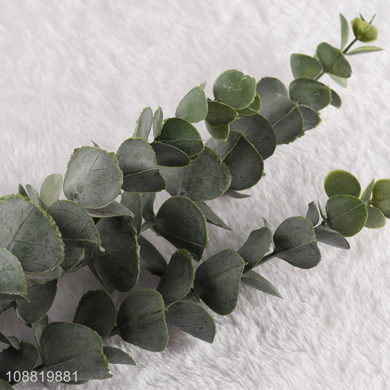 Wholesale 5-head artificial Eucalyptus leaves wedding decoration