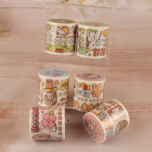 Factory price kawaii washi paper tape for scrapbook supplies