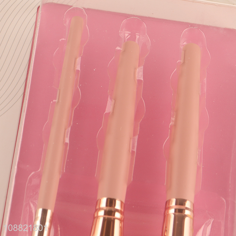 Yiwu market 3pcs soft makeup brush set for makeup tool