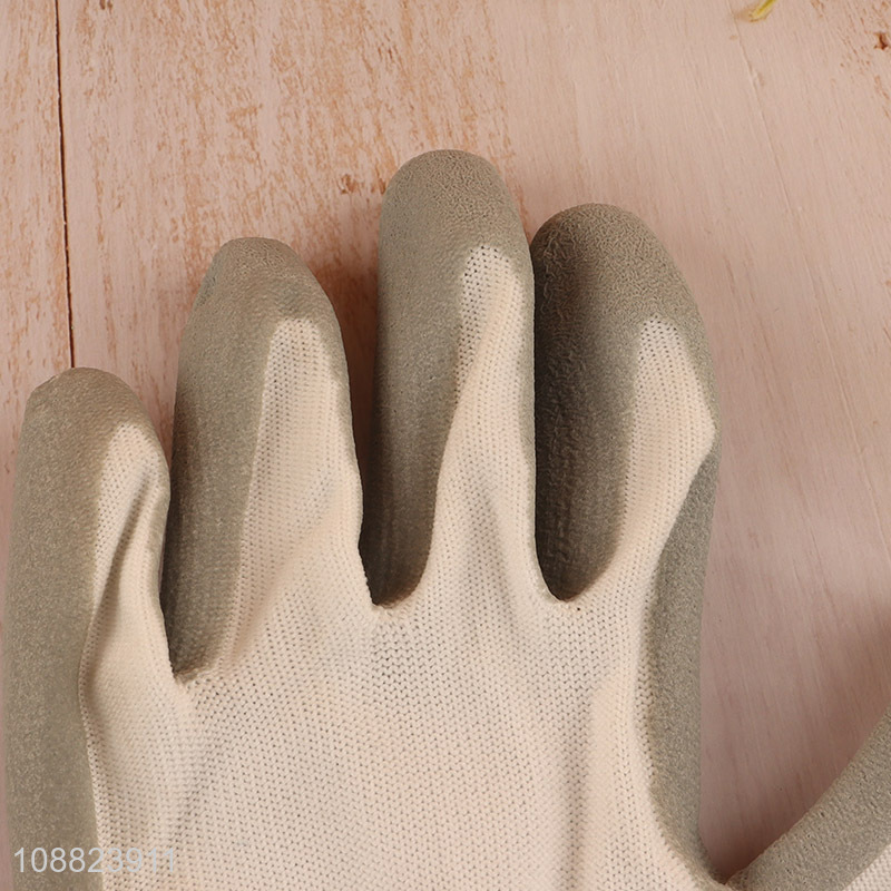 Wholesale non-slip cut resistant safety work gloves gardening gloves