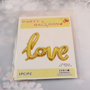 Hot selling multicolor love letter foil balloon for wedding party decoration