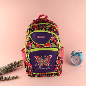 Hot sale polyester waterproof school bag school backpack