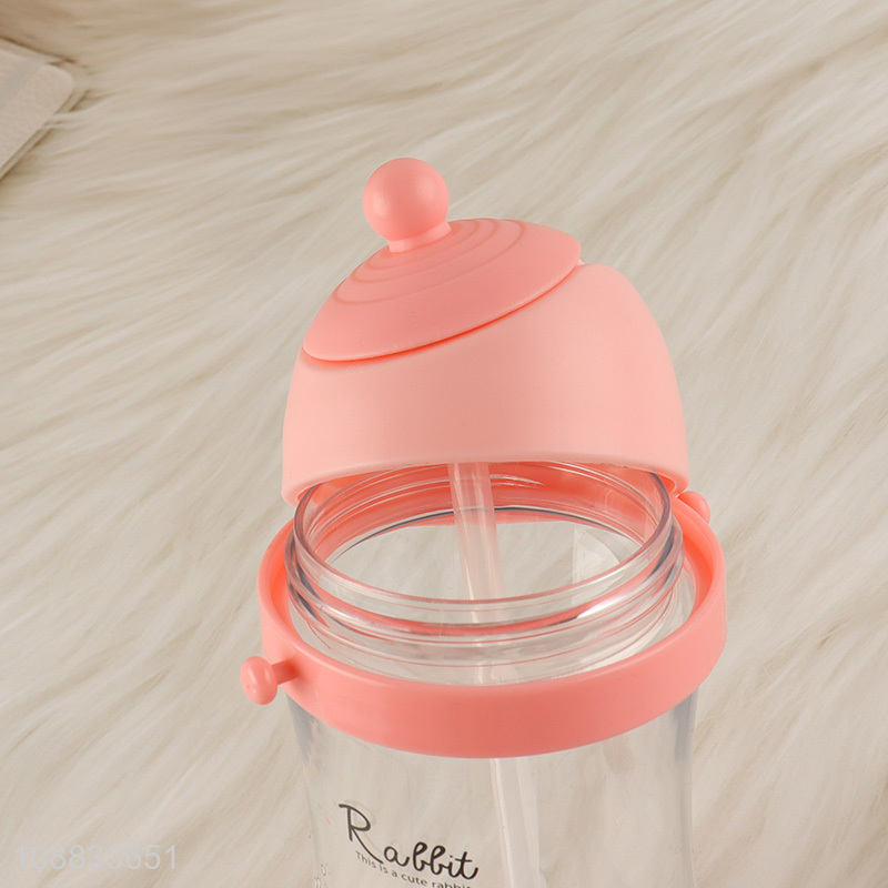 Best quality portable children drinking bottle with straw