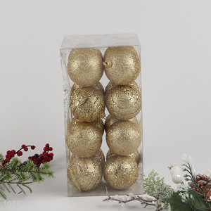 Wholesale 16pcs glitter Christmas balls set Christmas hanging decoration