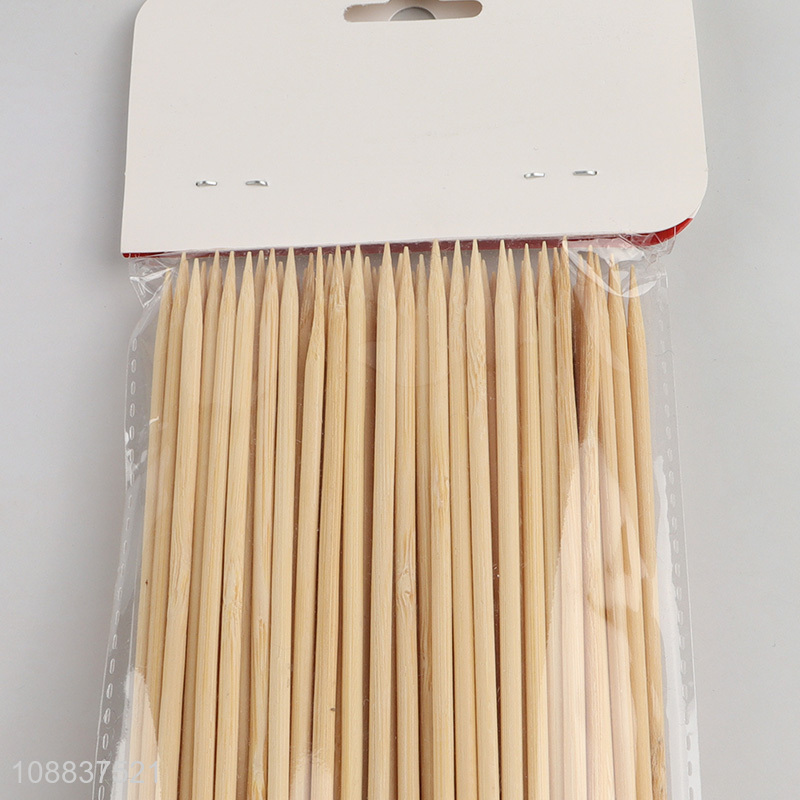 Factory price 100pcs bamboo skewers sticks for fruits appetizers