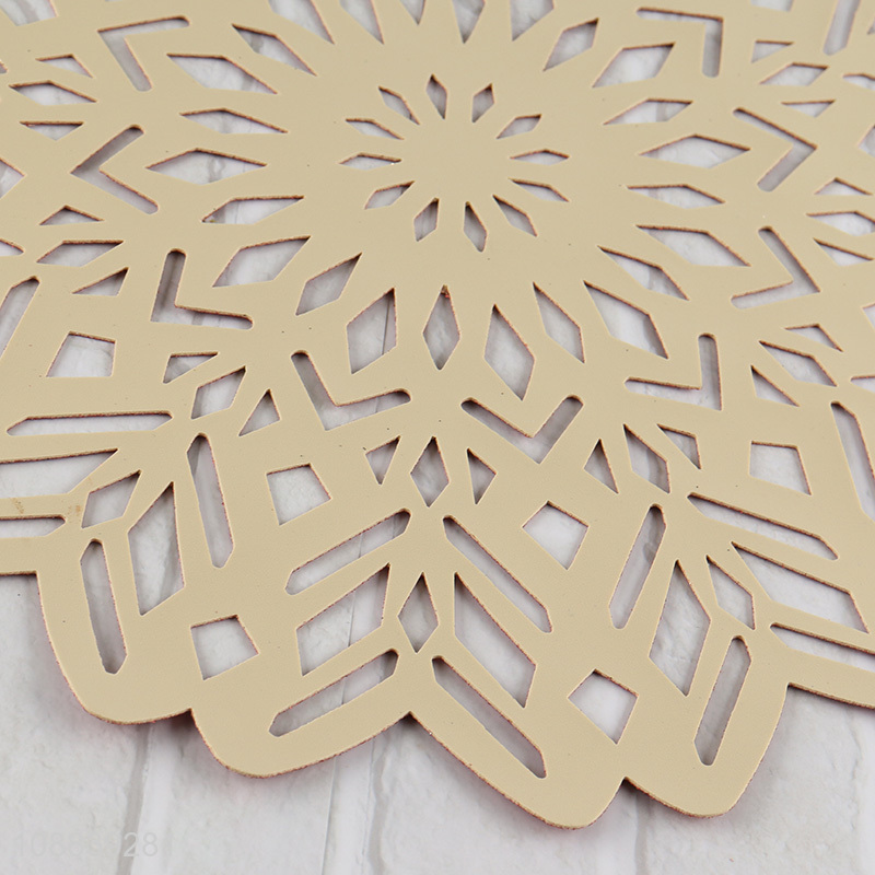 Wholesale from china red hollow pvc place mat dinner mat