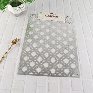 Good sale hollow home restaurant pvc place mat dinner mat