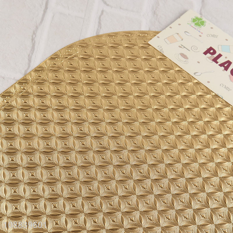 New arrival golden heat-resistant place mat dinner mat for sale