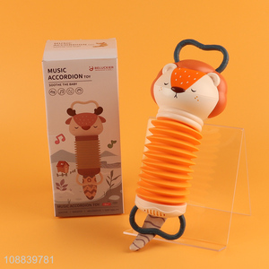 Good quality cartoon lion baby accordion toy kids music toy