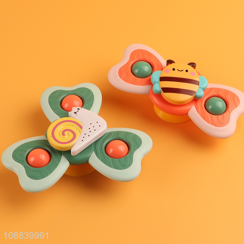 Wholesale 3pcs suction cup spinner toy sensory toy bath toy