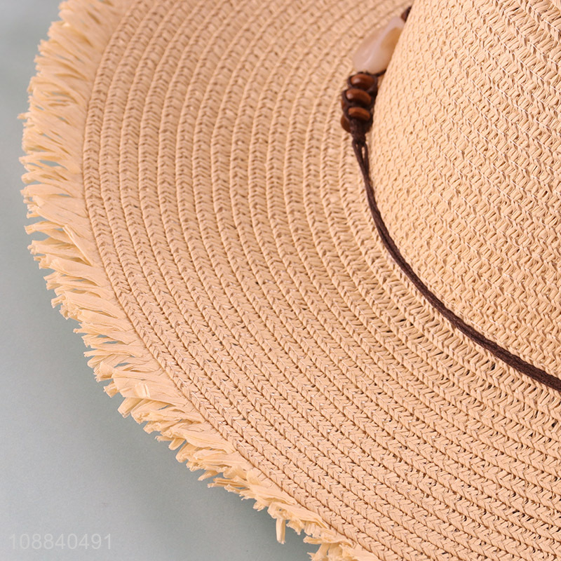 Yiwu market summer beach straw hat sunhat for women