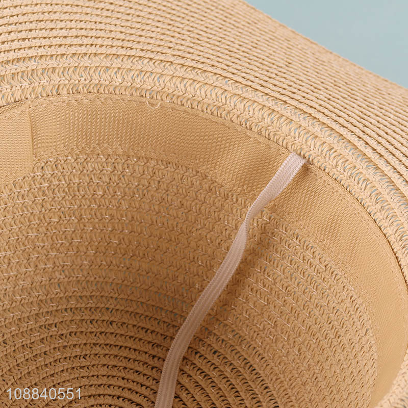 China imports wide brim beach sun straw hat for women