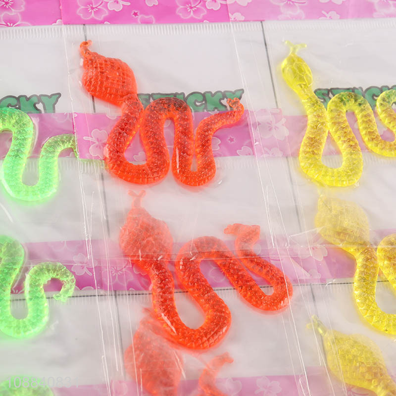 Wholesale 20 Pieces Squishy Strechy Sticky Toy Sticky Snakes