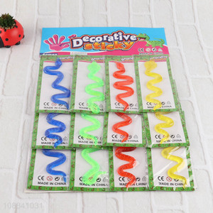 Popular Product 12 Pieces Strechy Sticky Toy Sticky Snakes