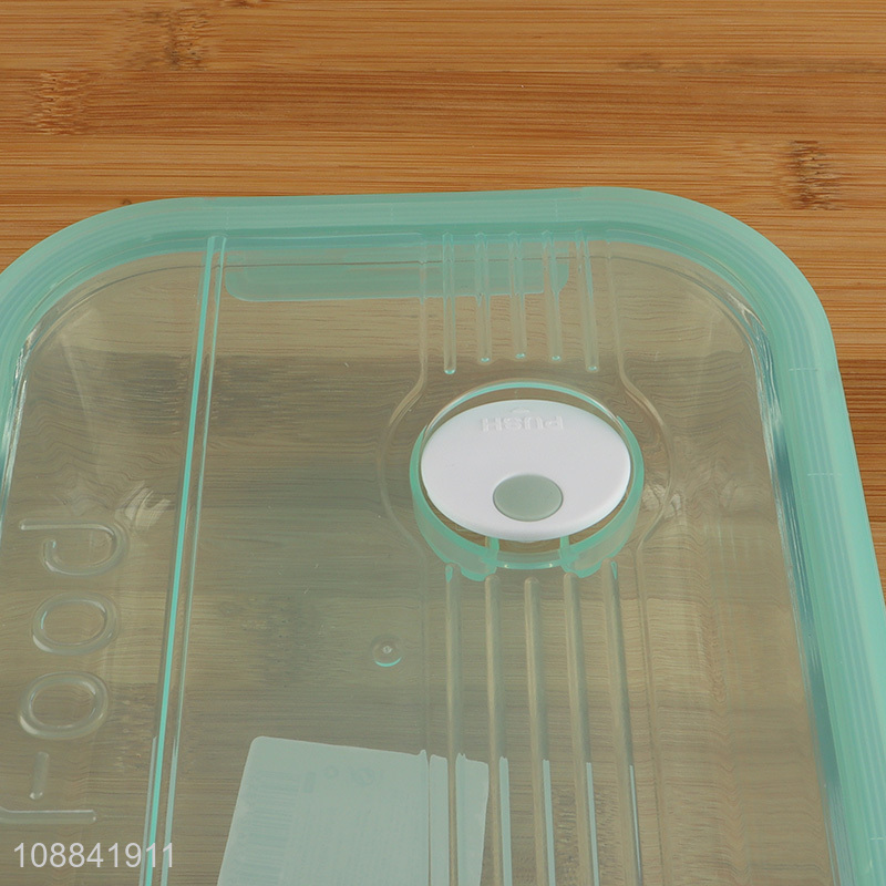 Hot items rectangle glass preservation box food storage box