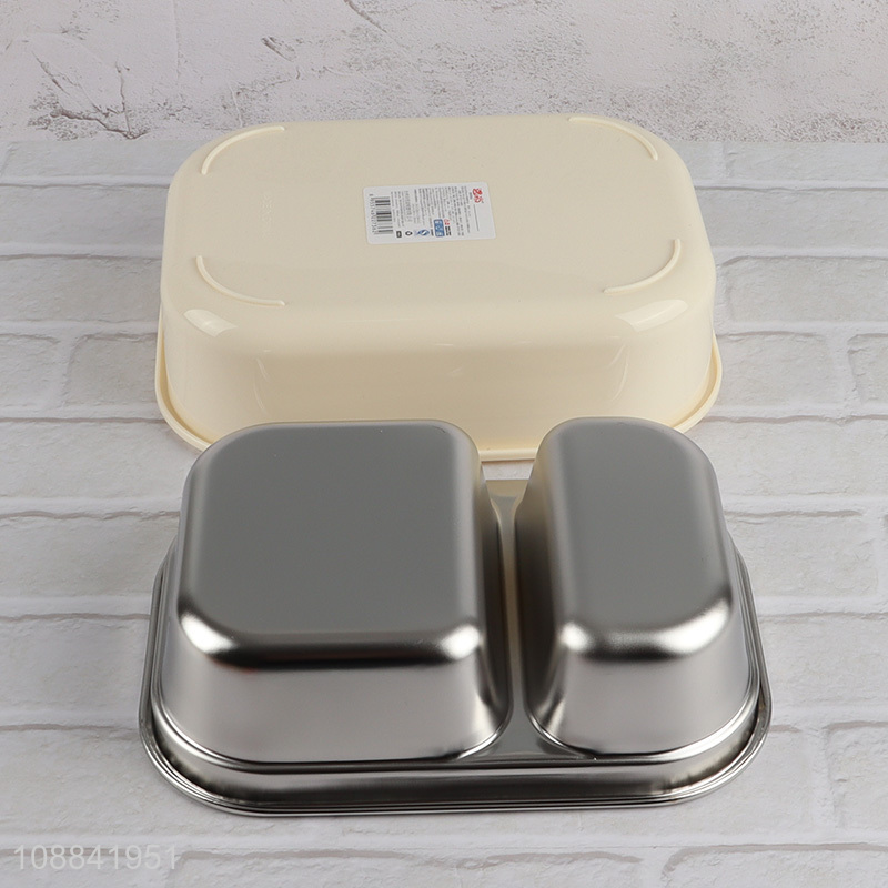 Online wholesale stainless steel portable lunch box for picnic