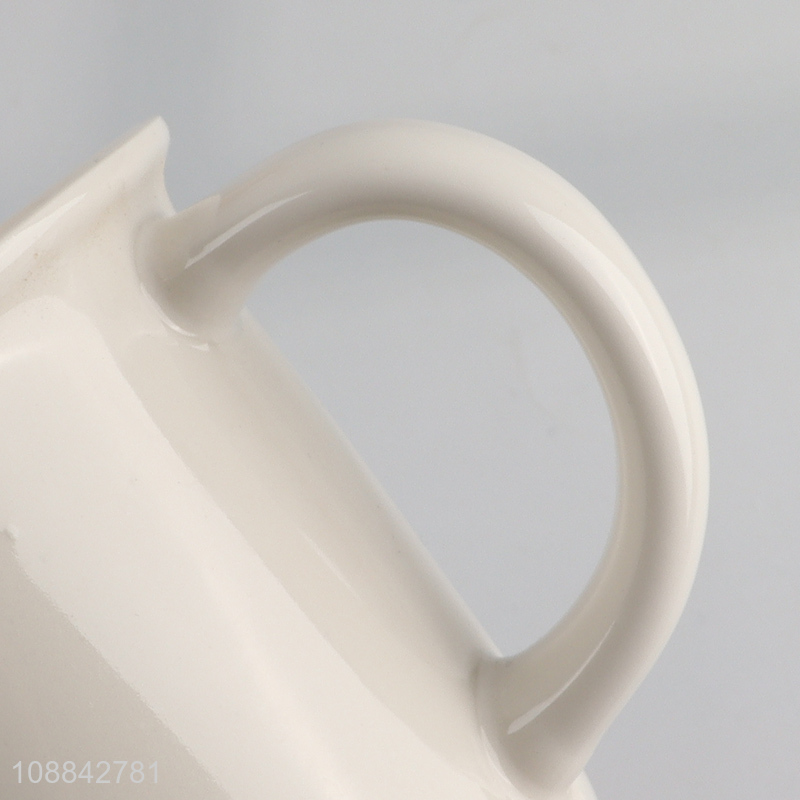 Online wholesale white ceramic water mug water cup