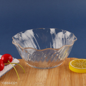 Factory Price Clear Reusable Acrylic Ice Cream Dessert Bowl