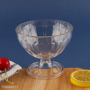 China Imports Acrylic Ice Cream Cup Footed Dessert <em>Bowl</em>